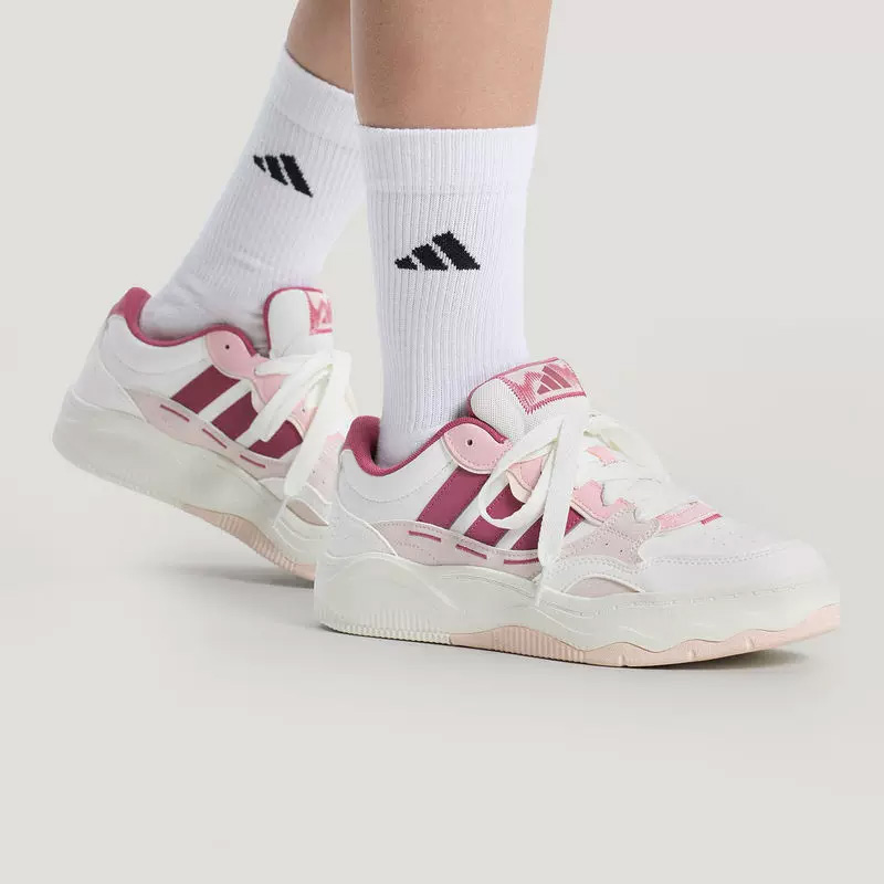 Women'S Shoes Pink Adidas - Adidas Damen Weiß Pink Wave Skate-Schuhe