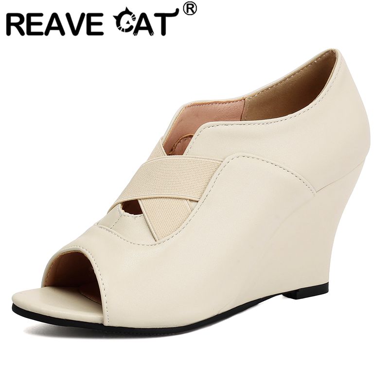 Women'S Shoes Extended Sizes - REAVE CAT Schwarze Damen-Sandalen mit Peeptoe,