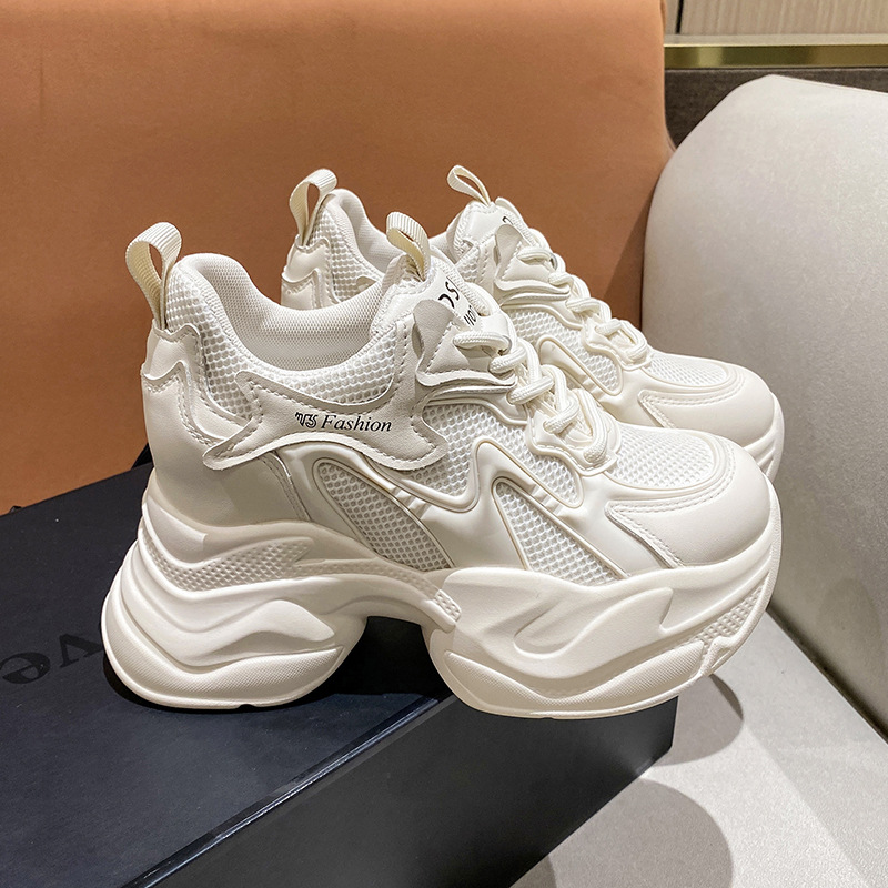 Mesh Sneaker Women - Erhöhte Sneaker für Damen Frühling und