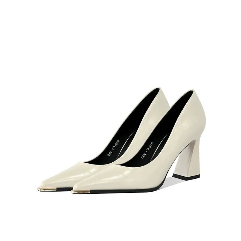 Women'S Shoes Professional - Retro-High-Heels mit spitzer Zehenpartie für Damen,