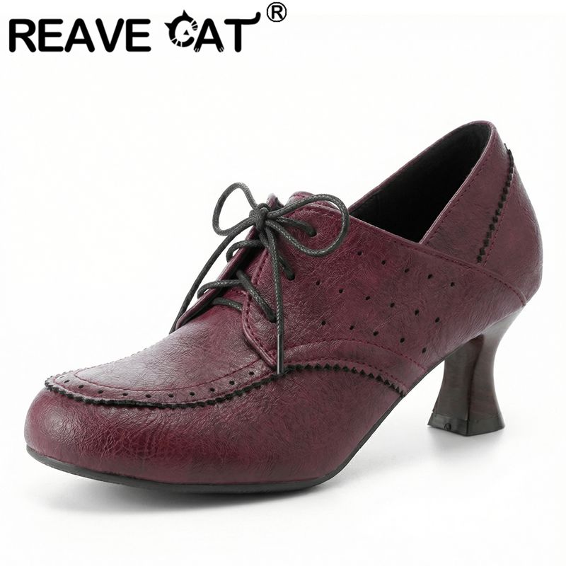 Women'S Shoes Extended Sizes - REAVE CAT Gelbe Damenpumps mit Runder