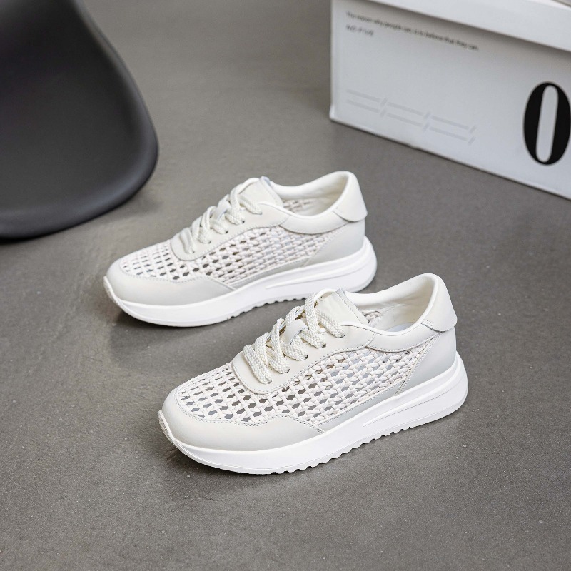 Leder Mesh Weiße Schuhe Damen  – Mesh Sneaker Women Bewertung und Preis