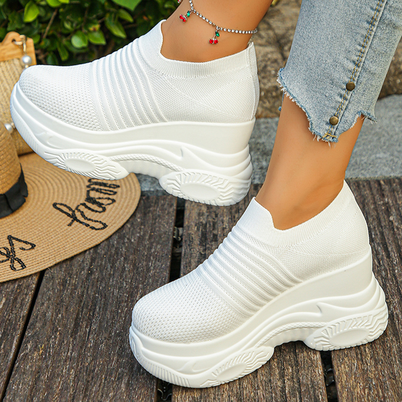 Damen-Sneaker, gestrickt, weiß – Mesh Sneaker Women Bewertung und Preis
