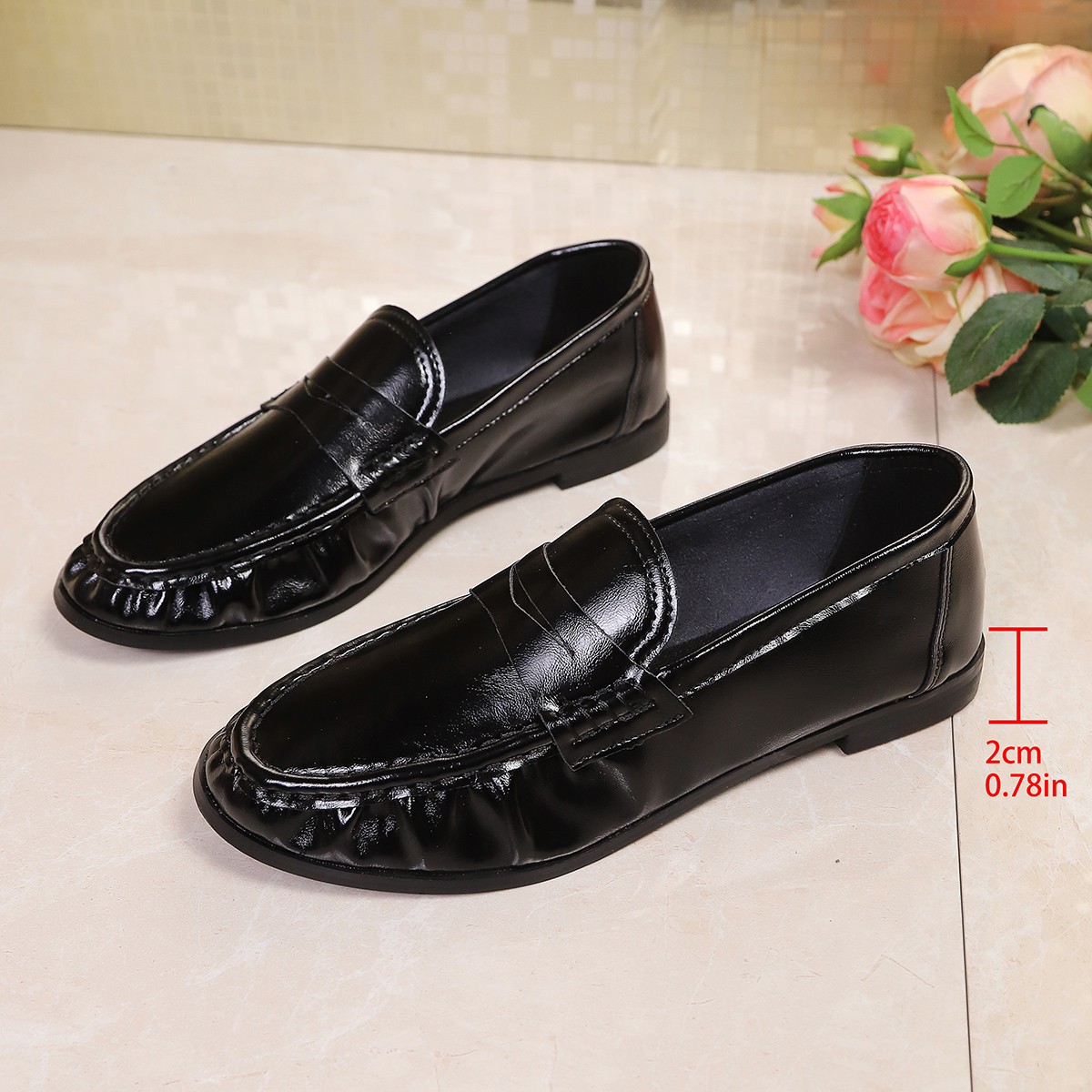 2026 Sommer Britischer Stil Sc – Women'S Shoes Loafers Black Bewertung und Preis