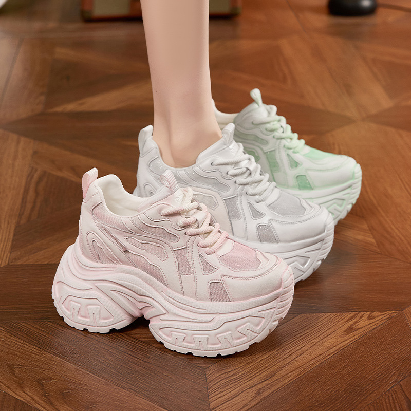 Damen Mode Chunky Plateau-Snea – Mesh Sneaker Women Bewertung und Preis